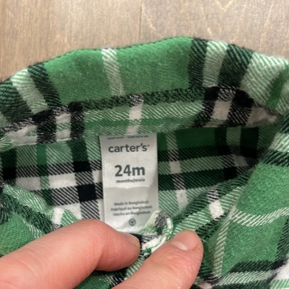 Carters 24M Boy Flannel Shirt